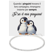 Bracciale Tennis Bianco - Pinguino