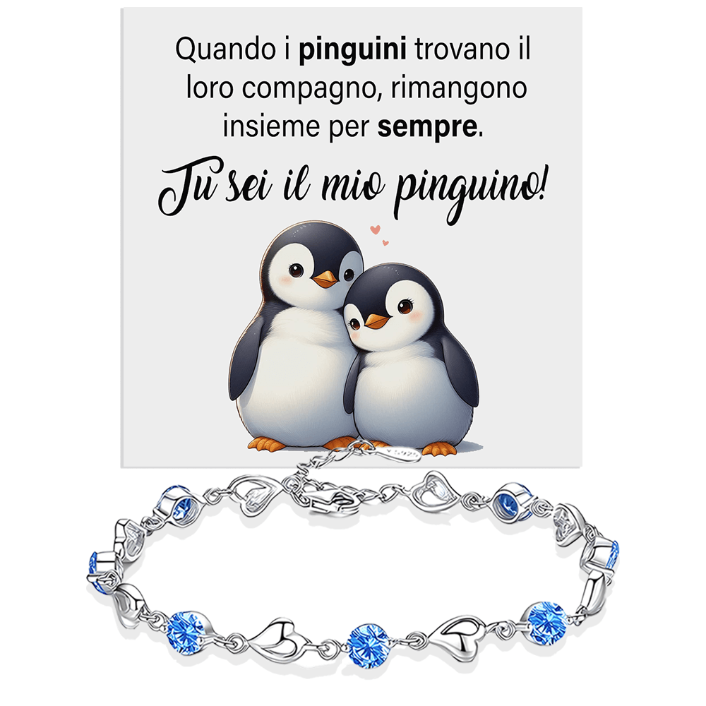 Bracciale Pietre Blu - Pinguino