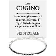 Bracciale Tennis Nero - Cugino
