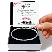 Bracciale Tennis Bianco - A mia Nuora