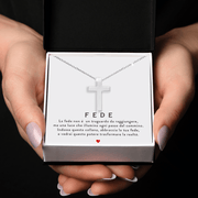 Collana Croce Uomo - Messaggio di FEDE