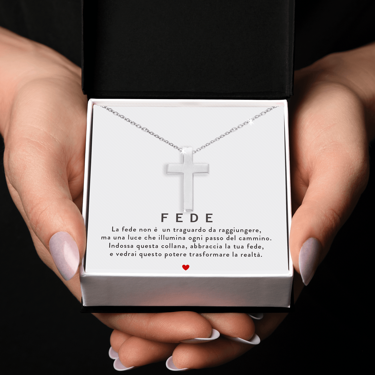 Collana Croce Uomo - Messaggio di FEDE