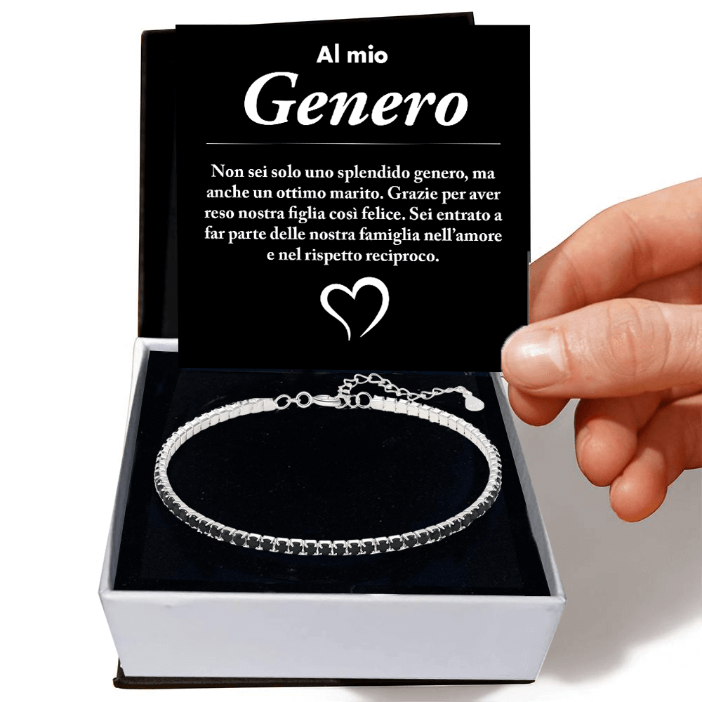 Bracciale Tennis Nero - Genero