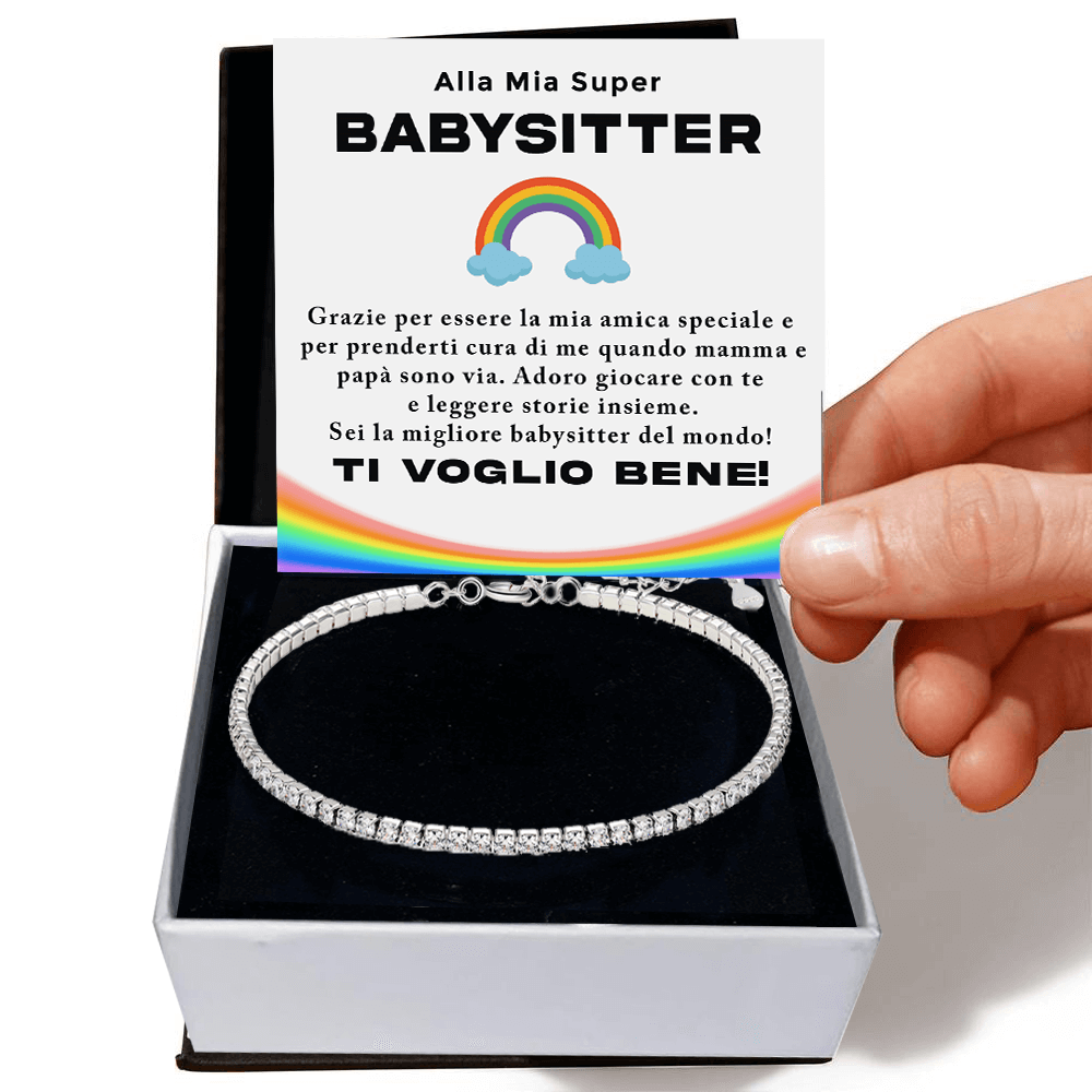 Bracciale Tennis Bianco - BabySitter