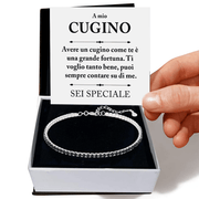 Bracciale Tennis Nero - Cugino