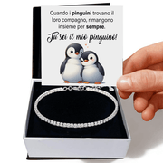 Bracciale Tennis Bianco - Pinguino