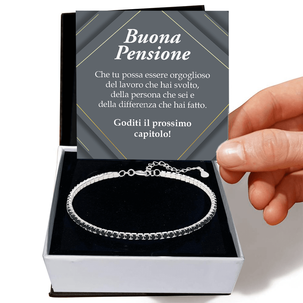 Bracciale Tennis Nero - Buona Pensione