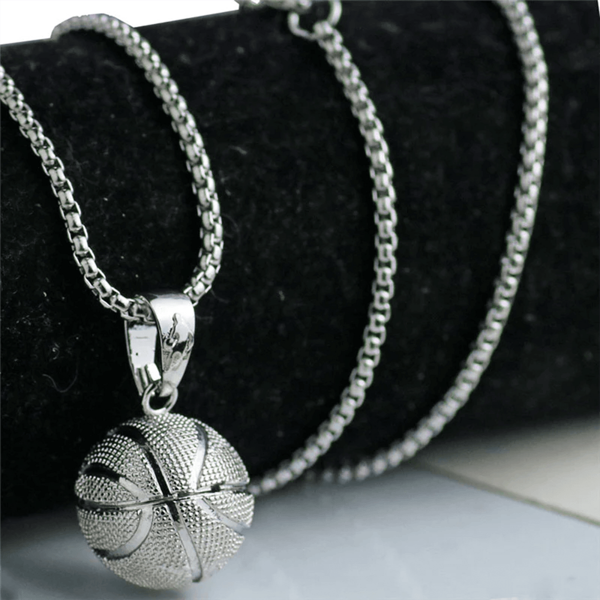Collana Basket - Acciaio Inox Lucidato di Alta Qualità