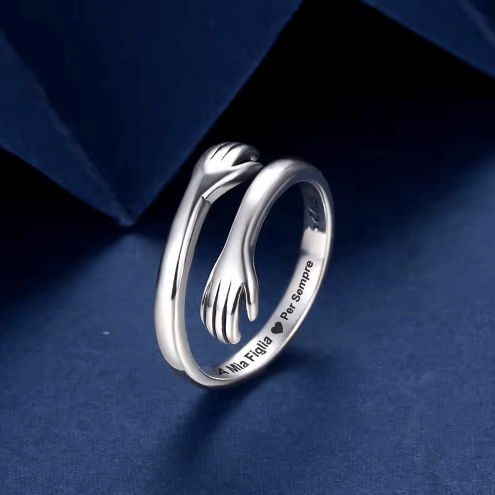 Anello da Donna in Argento Sterling 925 - A Mia Figlia