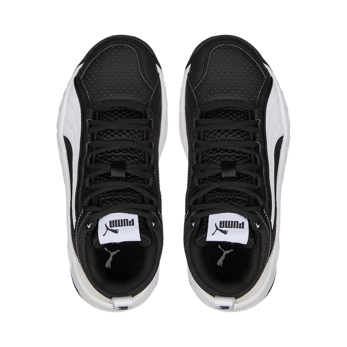 Puma sneakers alta da ragazzo Rebound Future Evo Core Jr 386170 01 black-white