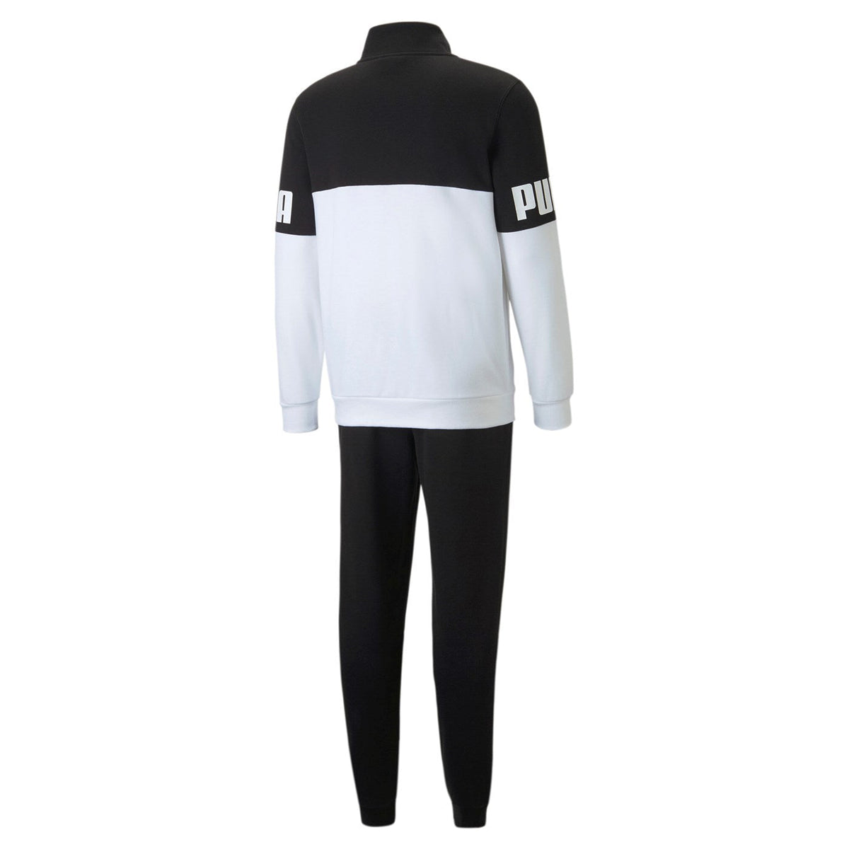 Puma tuta sportiva da uomo Power Colorblock 670038-01 nero-bianco