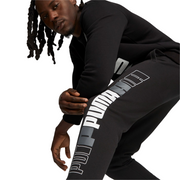Puma pantalone sportivo in cotone felpato da uomo Logo Lab 675920-01 nero