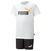 Puma Completino da bambino e ragazzo T-shirt e Short in jersey 847310-57 white-black