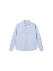 PxP Camicia doppia manica elegante 2633311 celeste