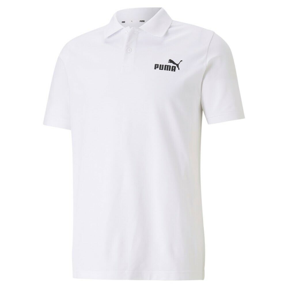 Puma Polo manica corta da uomo in cotone pique 586674-02 bianco