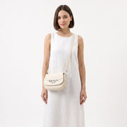 Charro Borsa Saddle Beige con Doppio Anello