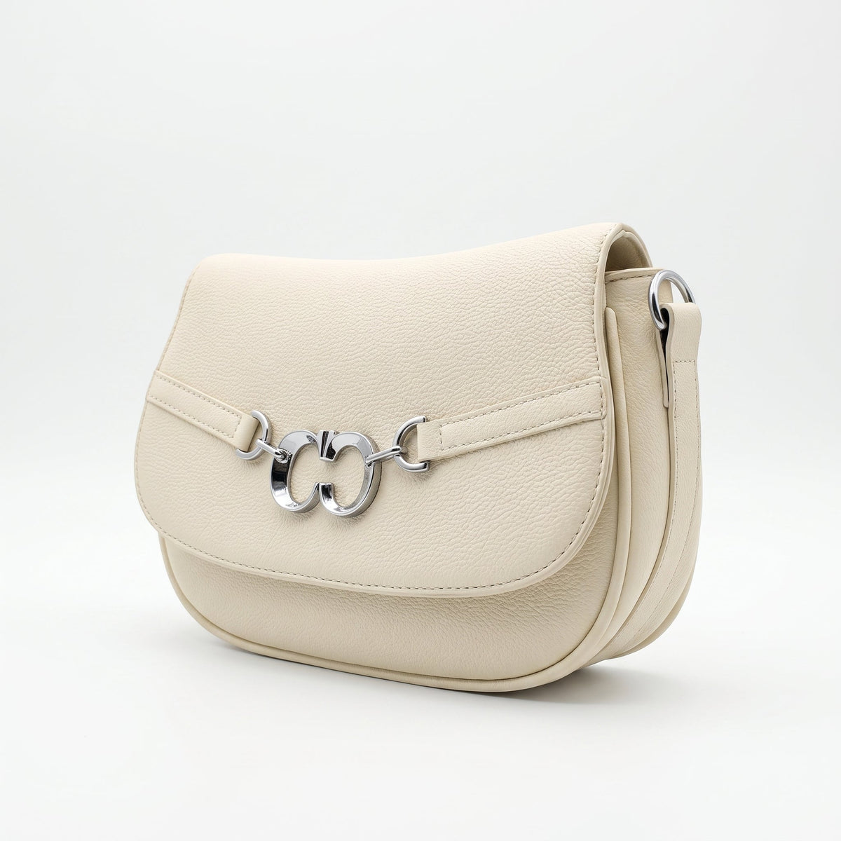 Charro Borsa Saddle Beige con Doppio Anello