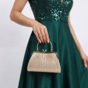 Diva Soft Pouch Borsa con Strass Oro