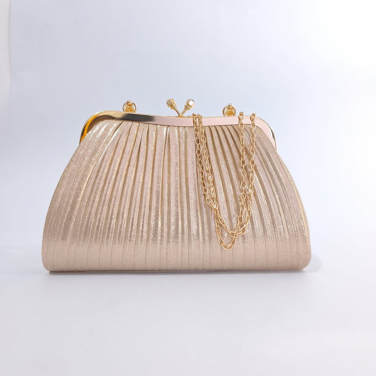 Diva Soft Pouch Borsa con Strass Oro