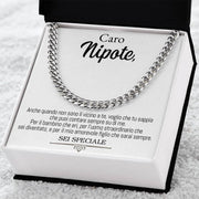 Collana da Uomo - Caro Nipote Sei Speciale (sono).