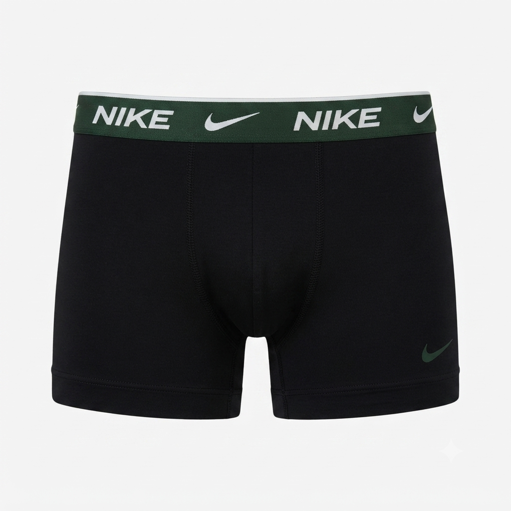 Nike Boxer Essential Cotton Stretch KE1284-065 Uomo Nero - Confezione 3 Paia