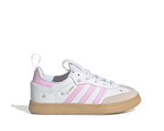 Adidas Original scarpa sneakers da ragazza Samba Quickon KK0457 Bianco-Rosa