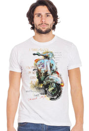 Vespa Vintage T-shirt Uomo - 100% Cotone