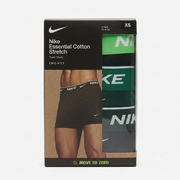 Nike Boxer Essential Cotton Stretch KE1284-065 Uomo Nero - Confezione 3 Paia